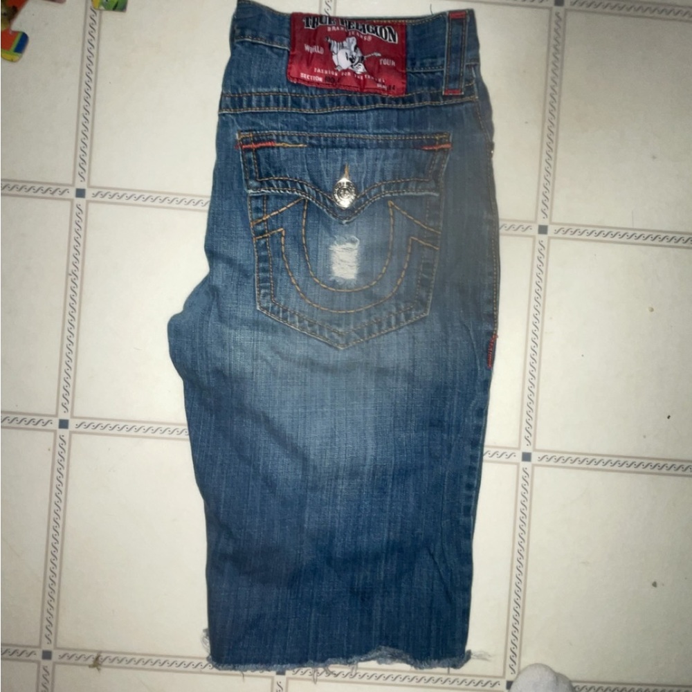 Mens True religion denim shorts